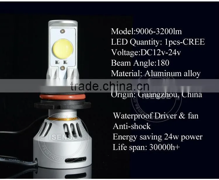 UNIVERSAL FIT LED CAR HEADLIGHT KIT H4 H7 H8 H9 H13 H16 9005 9007