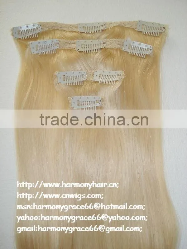 SUPER remy 22 inch clip in human hair extensions