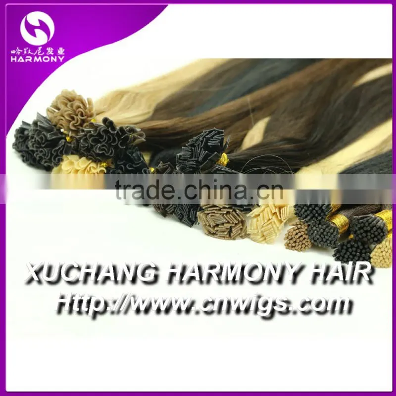 GREAT QUALITY european i tip human hair extension pre bonded