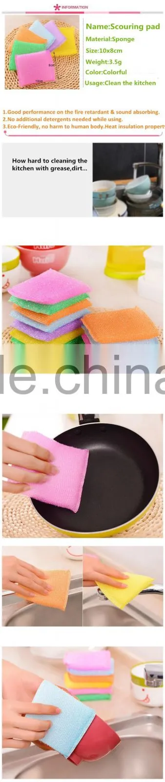 Kitchen Cleaning Sponge Scouring Pad