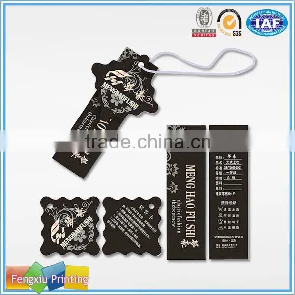 Custom Printed Paper Cardboard Trouser Hangtag