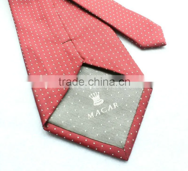 100% silk skinny jacquard ties for men