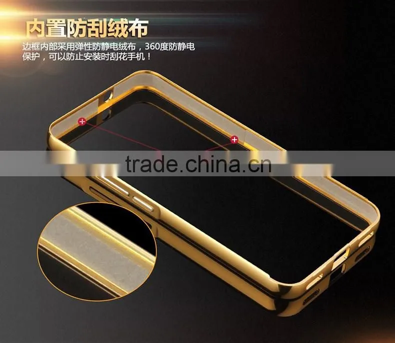 High Quality Luxury Mirror Cover Metal Aluminum Bumper Phone Case For Huawei Honor 4A