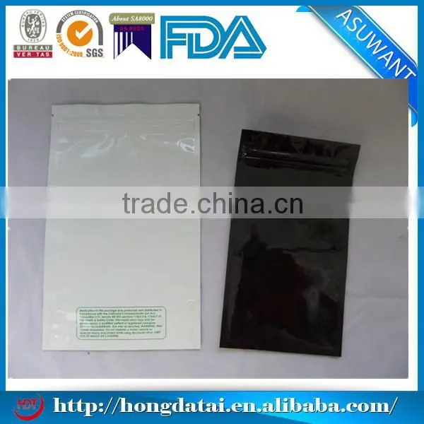 zip lock packaging three sides seal bag for earphone