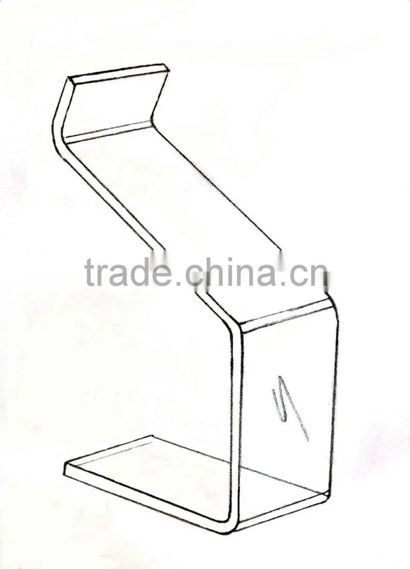 acrylic high-heel shoe display stand counter top acrylic shoe display holder