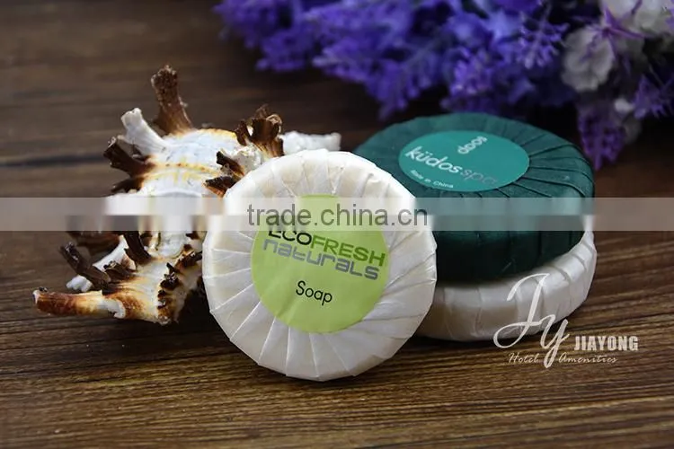 cheap wholesale round disposable hotel soap with delicate packing