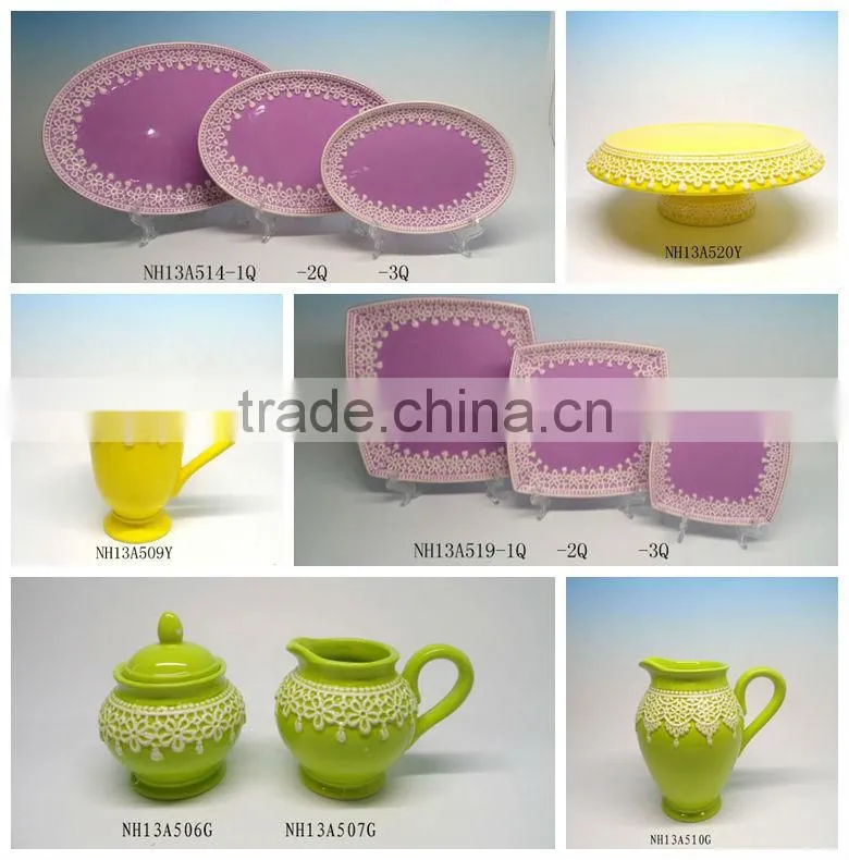 delicate ceramic teapot glazed blue