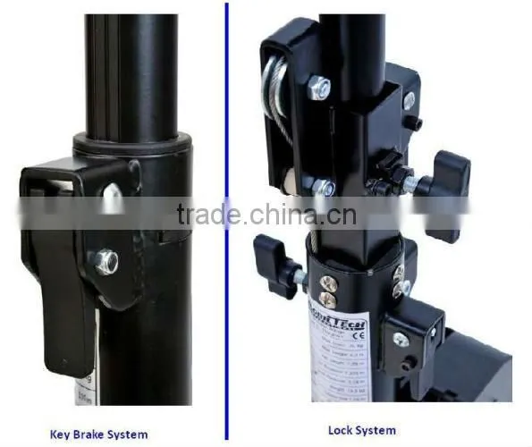 Hot sell 3m crank handle tripod light stand load 60kg heavy duty metal display stand