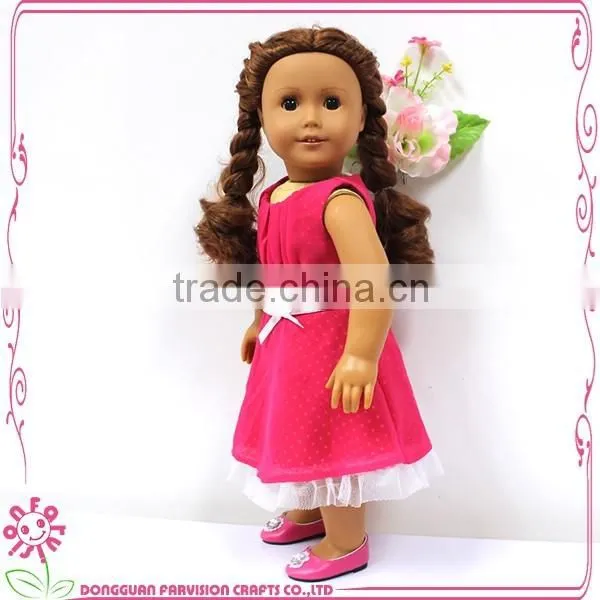 18 inch fashion pvc cartoon character soft small plastic doll for kid