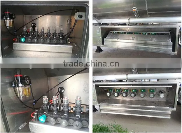 2/3 axles 30000L flammable liquid transport stainless steel tank truck trailer for sale