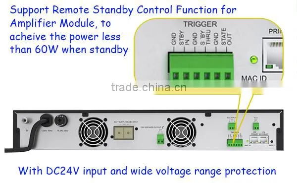 ITC T-1D120C Series 120W 240W 350W 500W PA Class D Digital Amplifier with CobraNet