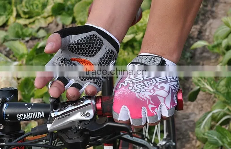 4 Colors 3D Gel Breathable Mountain Bike Summer Cycling Gloves Half Finger
