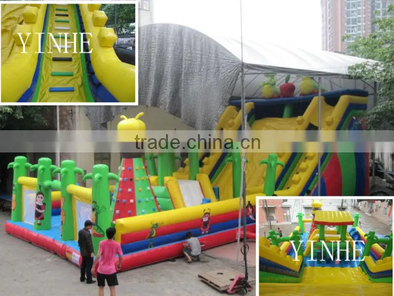 inflatable spongebob theme amusement park game for kids