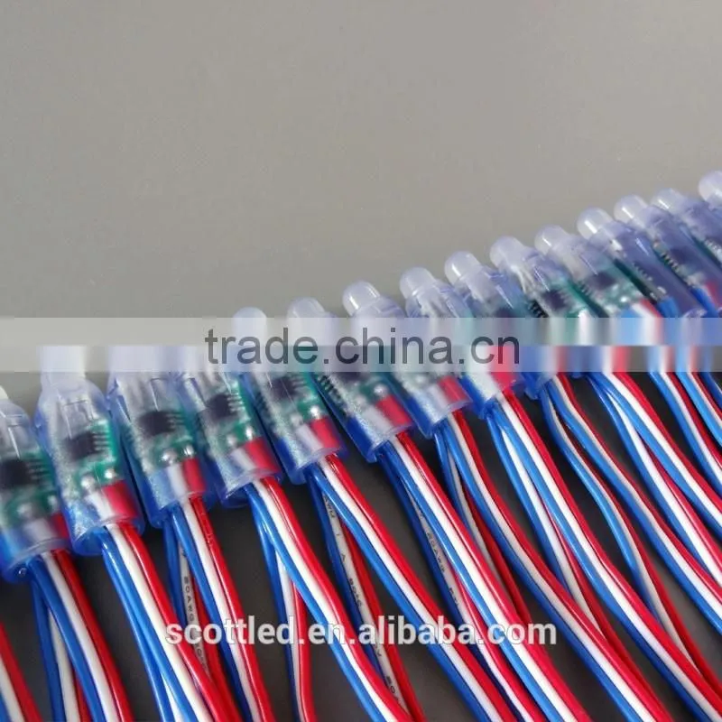 12V 0.6W 12mm WS2811 RGB LED Pixel Light IP68 waterproof