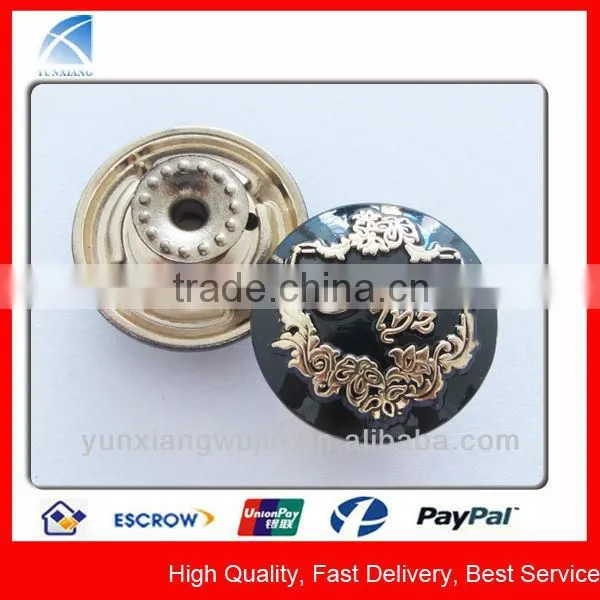 YX1432 Custom Hollow Metal Jeans Button Brand