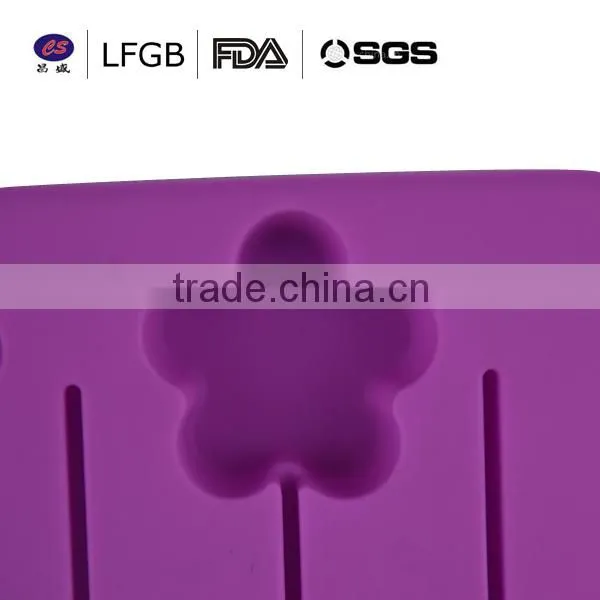 2014 new design professional customized star shape Silicone Ice cube Tray