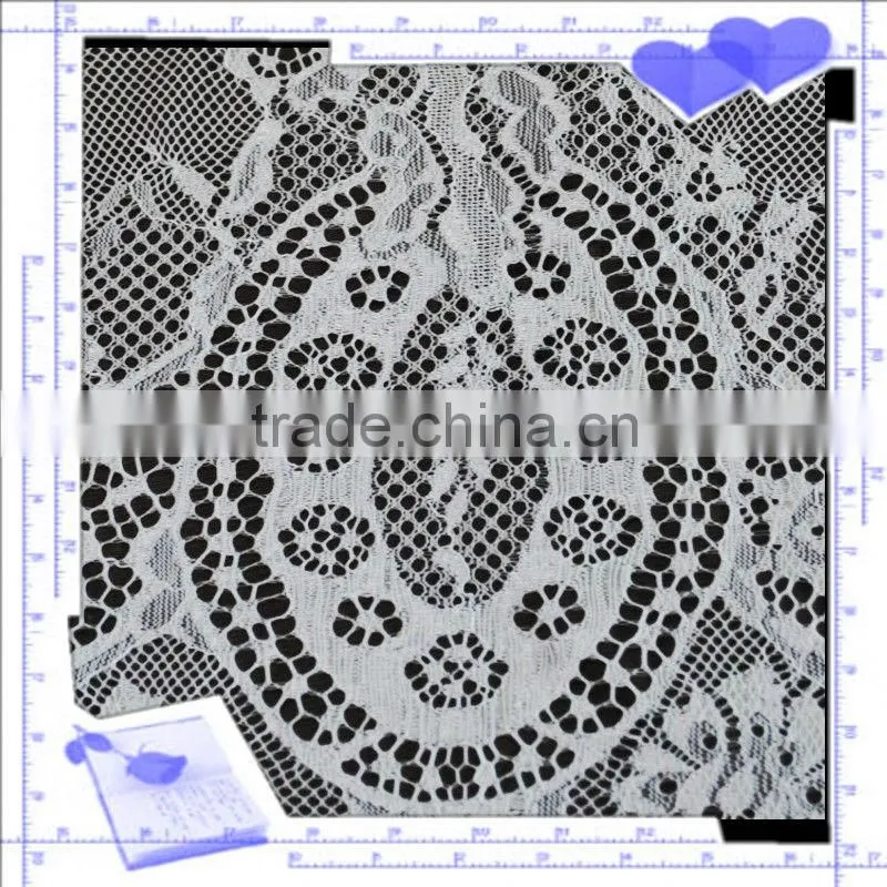 White pineapple flower dress lace fabric for wedding dress