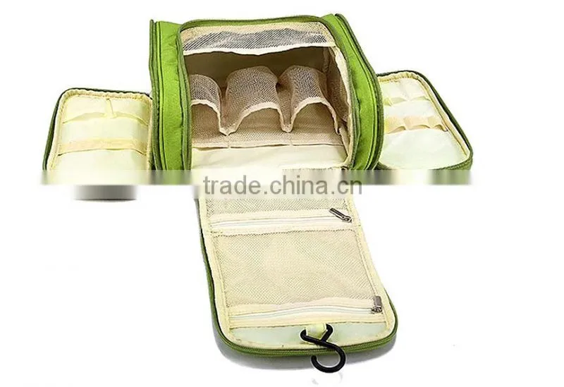 new travel toiletry wash cosmetic bag makeup storage case hanging grooming with handle