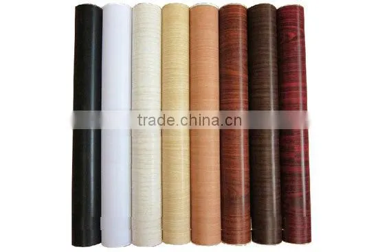 china high-quality wood grain lamination film/ semi-rigid pvc foil/pvc wooden grain film