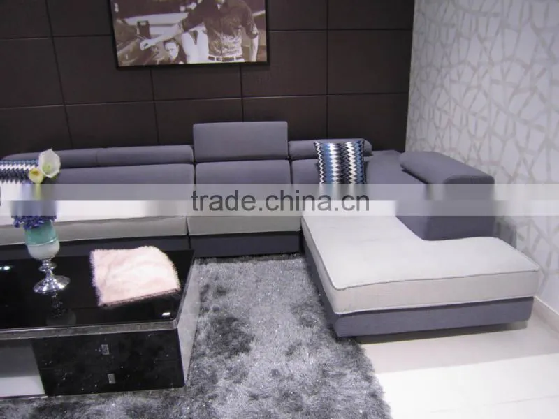 2015 white and pueple adjustable headrest boat furniture sofa