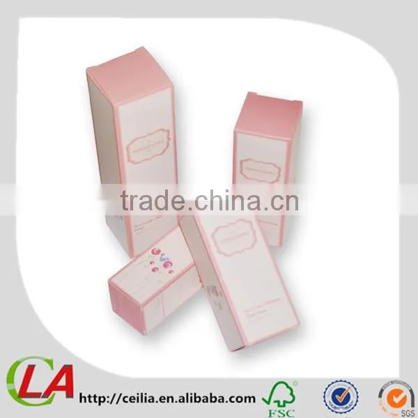 Pink Color Printed Vivi Paper Packaging Box Manufacturer