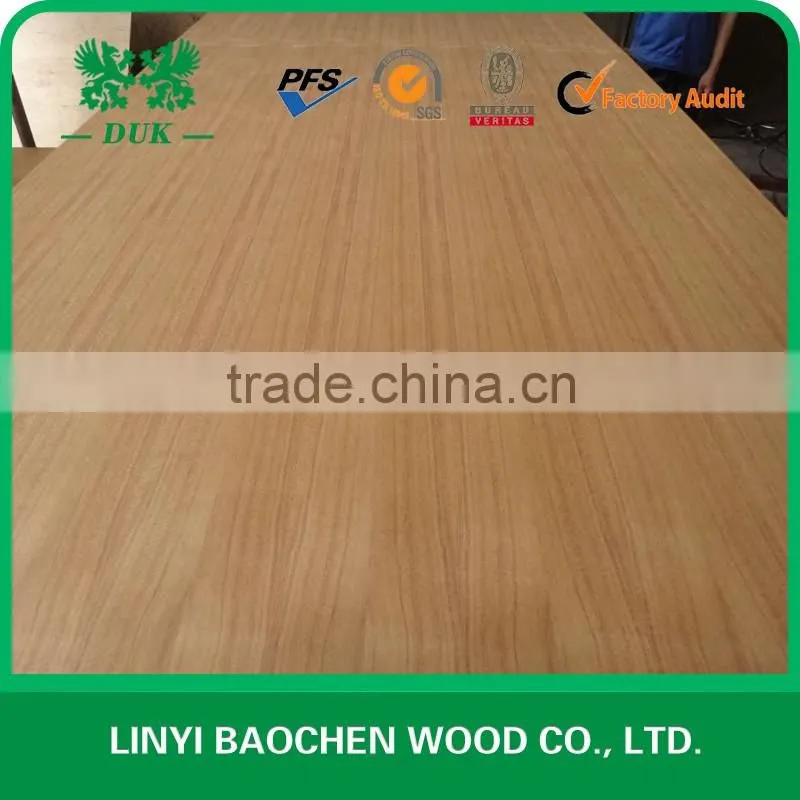 2.5mm-18mm teak fancy mdf /teak veneer MDF Q/C , C/C
