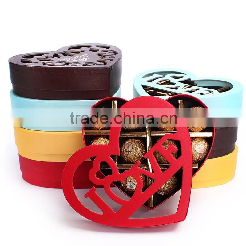 Valentine day's gift different types paper chocolate gift packaging box
