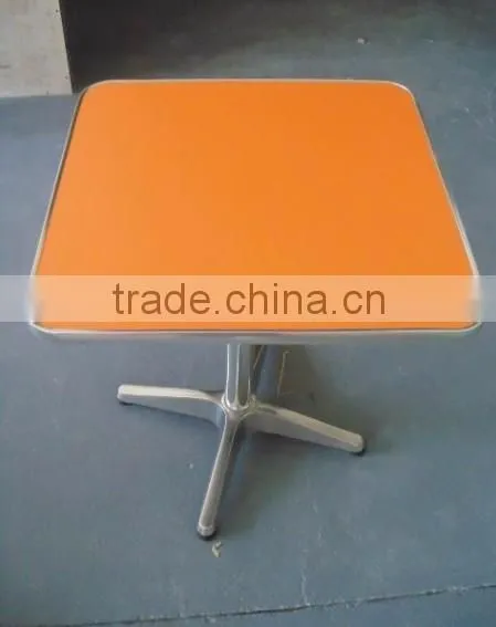 good quality square stainless steel coffee table aluminum table base YT31A