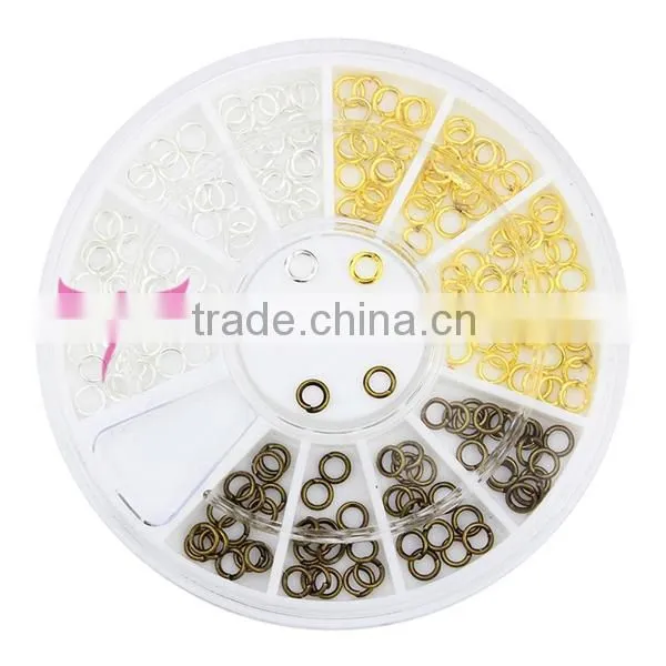beauty metal nail salon decor,3d metal nail art decor
