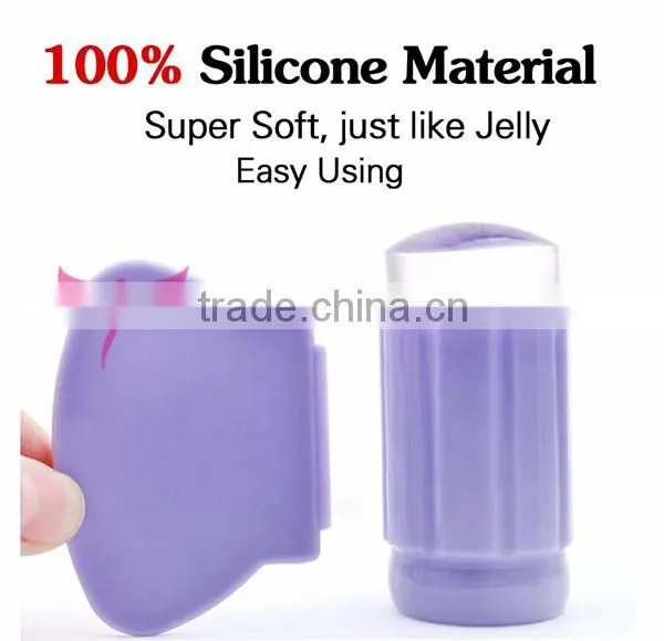 2016 new nail stamper,clear jelly nail stamper,transparent nail stamper