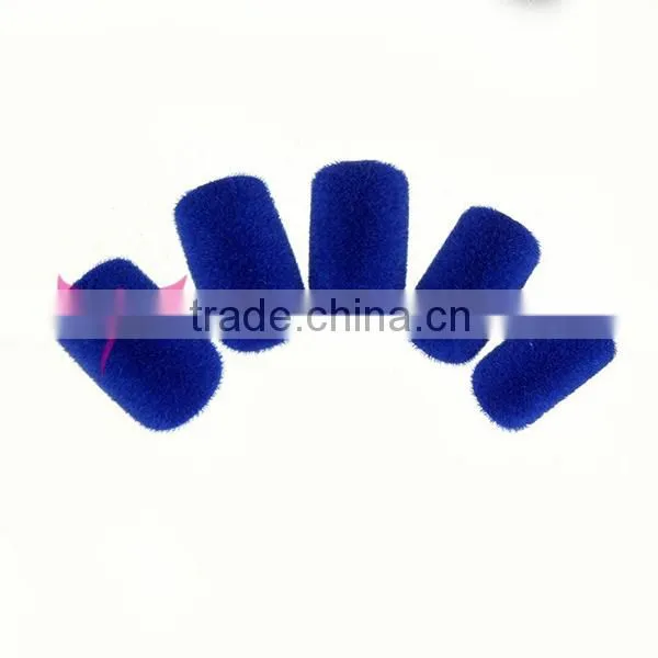 nail art tutorial velvet flocking nail tips wholesale
