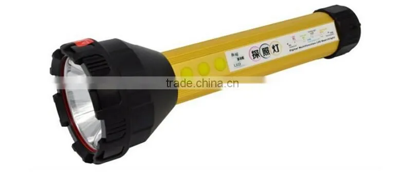 A-OK Rechargeable 10W Led+12 White Led+Blue Red Led multifunction car working emergency flashlight