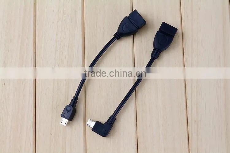 Right Angle Micro USB Host OTG Cable