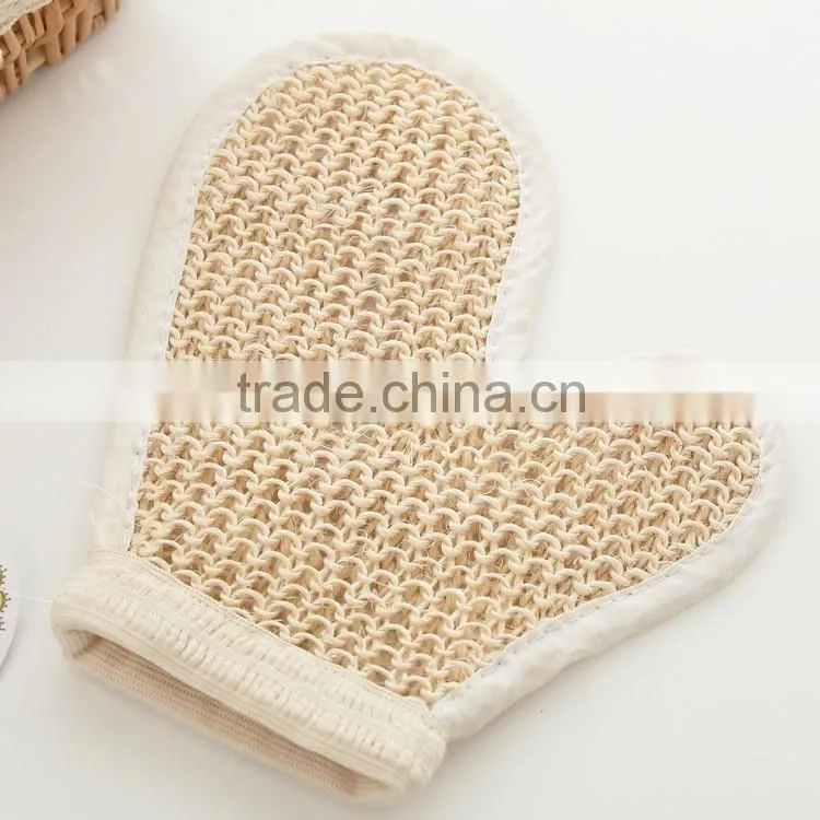 Hot Selling Sisal Bath Glove Exfoliating massage glove