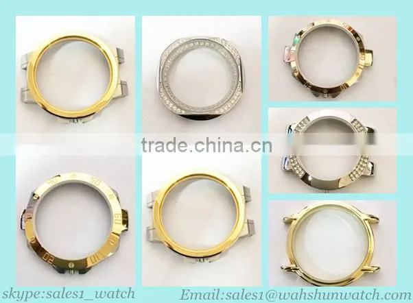 China professional watch manufactory made stainless steel watch case custom your own logo