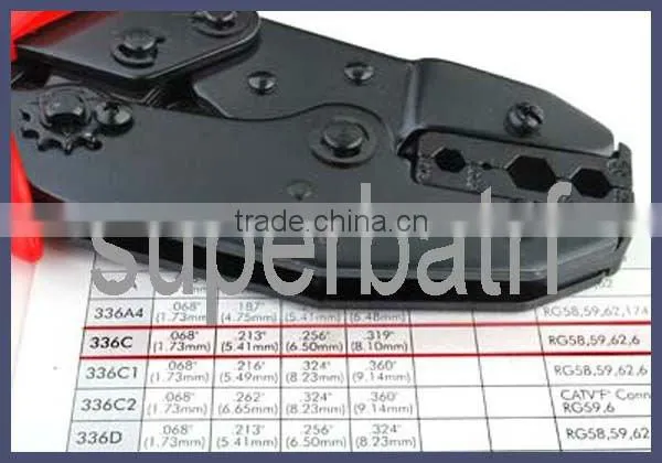 Ratchet Crimper crimping tool locking pliers for coaxial cable RG58 RG59 RG62 RG6 LMR300 LMR240