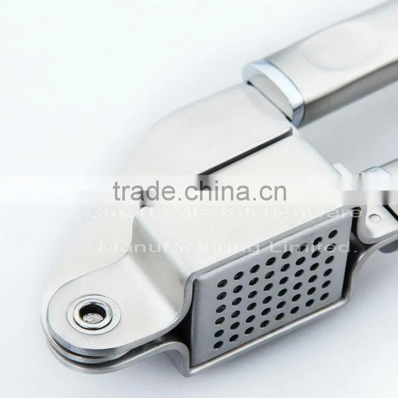 Useful kitchen tool -- stainless steel garlic press