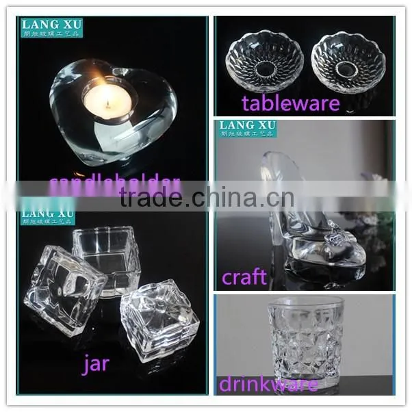 wholesale red crackle glass votive frosted candle holder