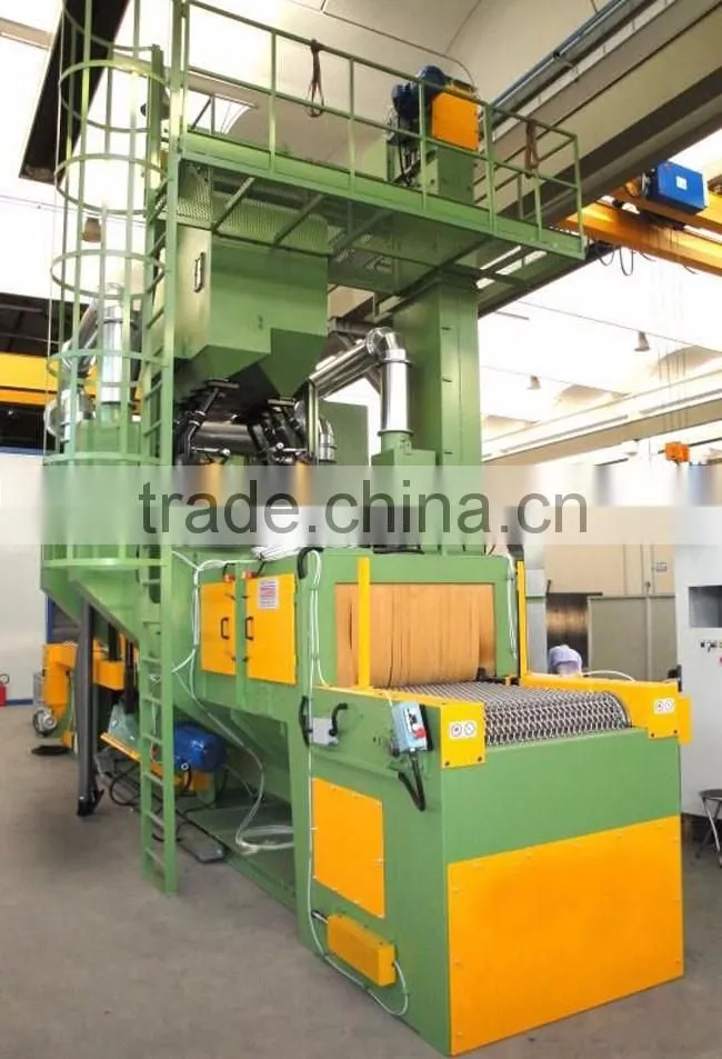 Wire mesh belt continuous shot blasting machines