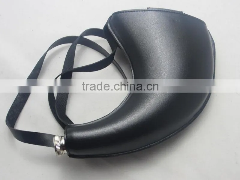 Manufacturer's patent unique style ox horn type hip flask