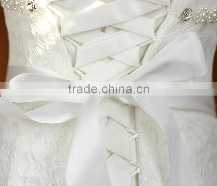 Elegant Graceful Crystal Beaded Bridal Sash Belt for Wedding Dress