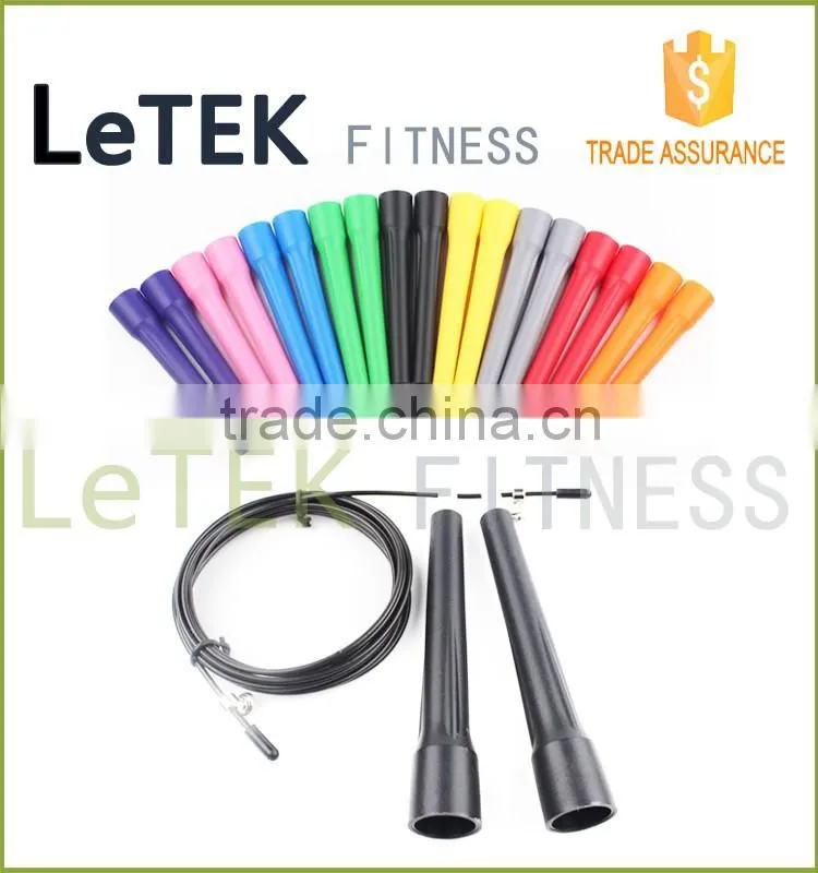 Adjustable Speed Jump Rope - Lightweight Long Ballistic Handles-Adjustable Length Cable and Dual Bearing with Carrying Bag