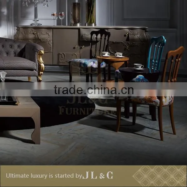 Luxury Piano Painting Purple Lacquer Wooden TeaTable High-end Furniture Manufacturer From China AT00-42 JL&C Furniture