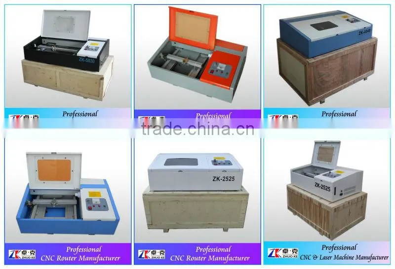Mini desktop cnc laser engraver for plywood 500*300mm ZK-5030
