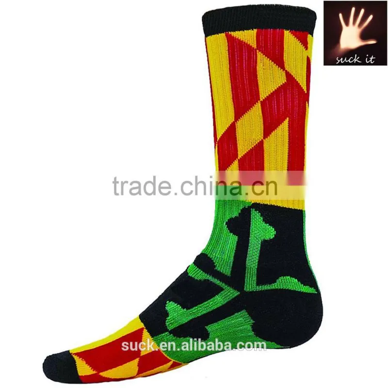 Black Label Men's American Flag Crew Sock