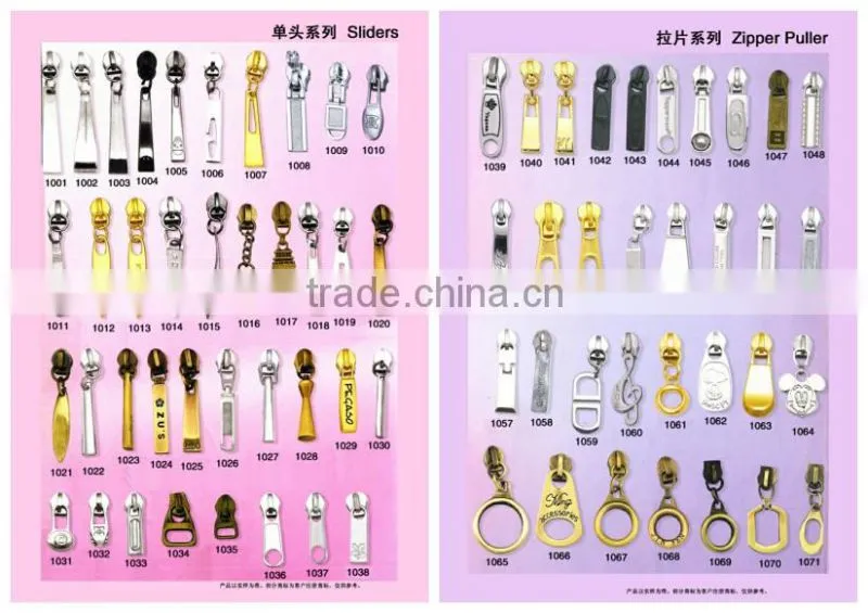 Reversible Zipper Slider ,Double Puller Zipper Slider,Metal Custom Zipper Puller Design