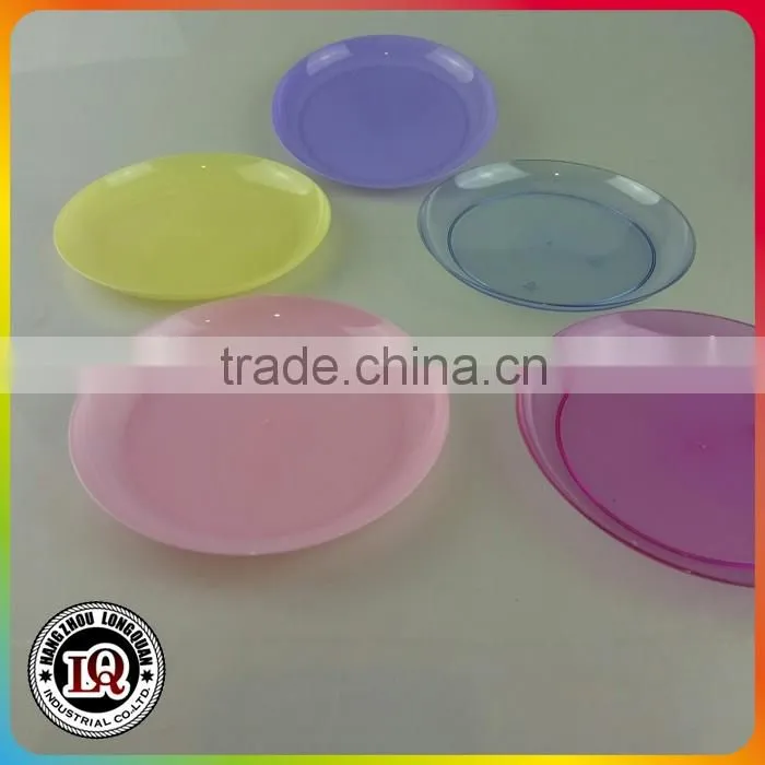 Assorted Neon Disposable Party Plastic Plate