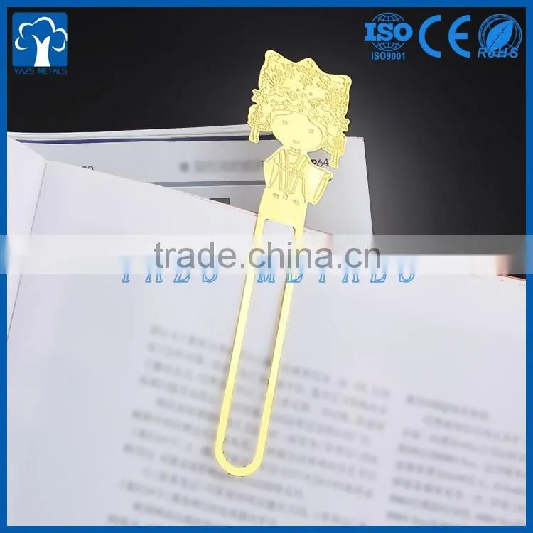 cheap custom metal bookmark for gift
