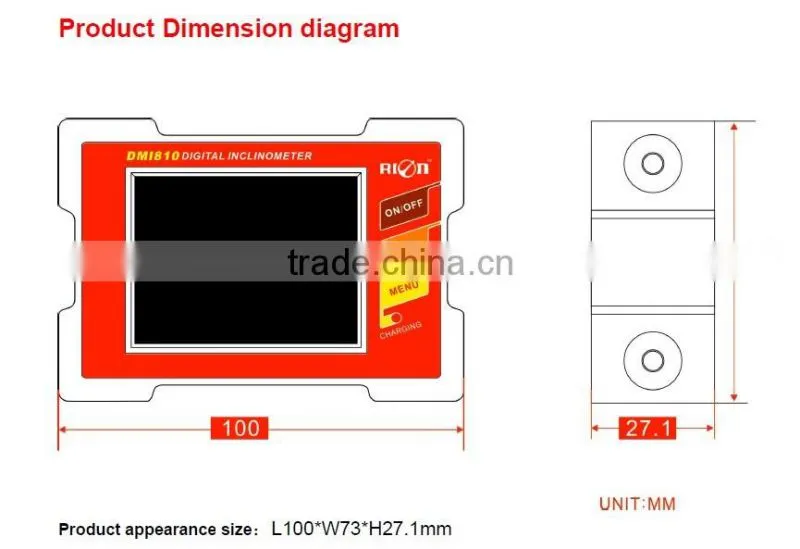 DMI810 High Precision Small Magnetic Sensor With Best Accuracy 0.003deg BIG MEASUREMENT Data Store , Calibration , deg/mm