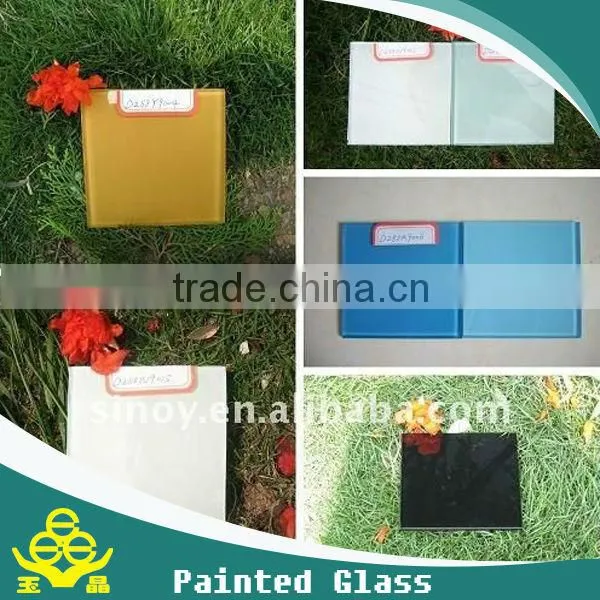 wholesale clear white painted glass for decration